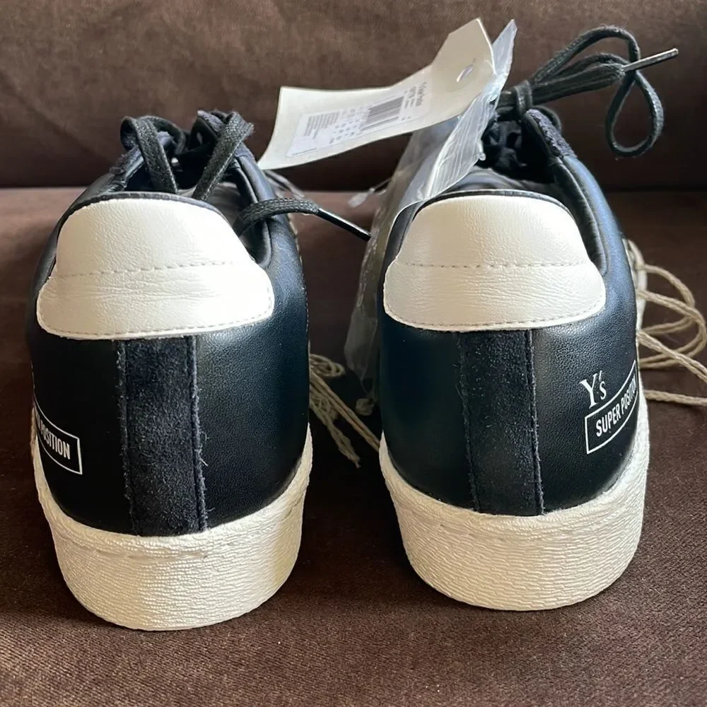 Y-3 Adidas Y's Yohji Yamamoto Super Position Black White deconstruct 10.5 US